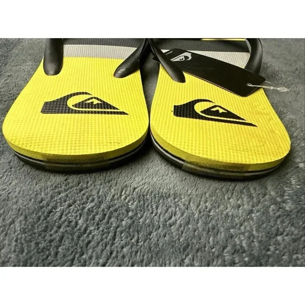 Quiksilver Men’s Molokai Sunset Flip Flop Black Sandals Size 13